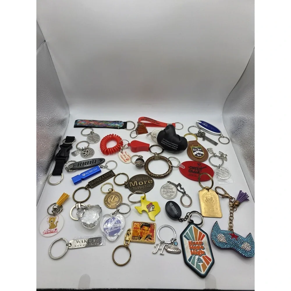 Lot Of 32 Miscellaneous Keychains